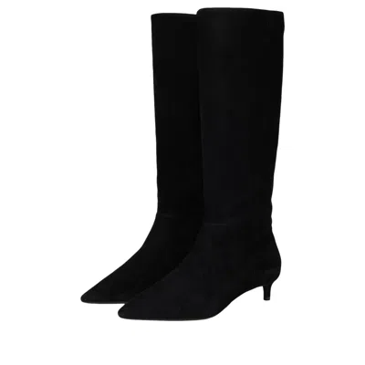 Cole Haan Goto Janece Dress Boot Black Suede W34341 Women's