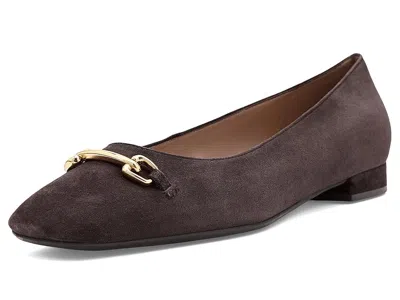 Cole Haan Go-to Verley Horsebit Ballet Flats Women's Shoes Dark Chocolate Suede: 10 B - Medium In Brown
