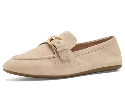 Cole Haan Grand Ambition Alette Buckle Loafers Women's Flat Shoes Light Sesame Suede: 8 C - Wide In Neutral