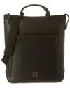 Cole Haan Grand Ambition Convertible Solid Leather Backpack In Black