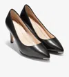 Cole Haan Grand Ambition Pump Women's Us 9.5 Black Leather Stiletto Heel Rhs3646