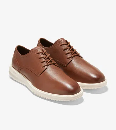 Cole Haan Grand+ C36935 Men's Us 7 Brown Leather Plain Toe Oxfords Shoes Zpo224