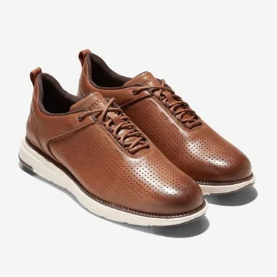 Cole Haan Grand C37746 Sneakers Men's 10 British Tan Leather Casual Shoes Khd172