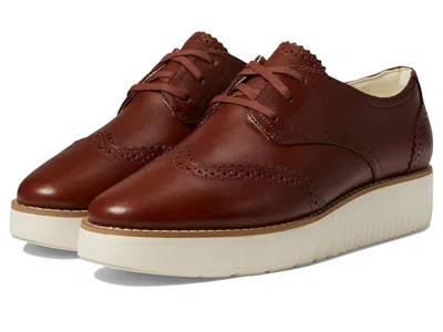 Cole Haan Grand City Platform Oxford In Burgundy