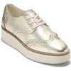Cole Haan Women's Grand City Platform Oxfords In Metallic