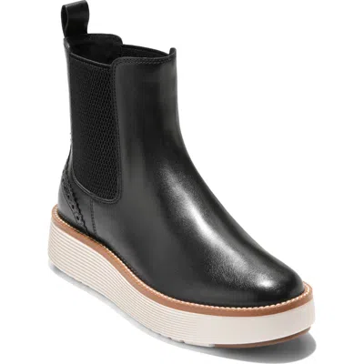Cole Haan Grand Citymotion Leather Chelsea Boot In Black