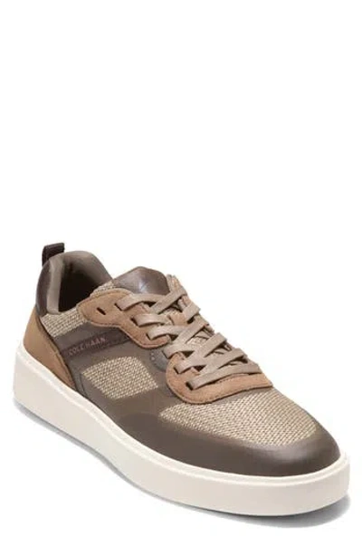 Cole Haan Grand Crosscourt Champ Leather Sneaker In Brown