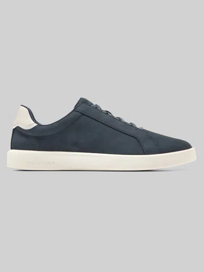 Cole Haan Grand Crosscourt Daily Elastic Lace Slip-on Sneakers In Blue