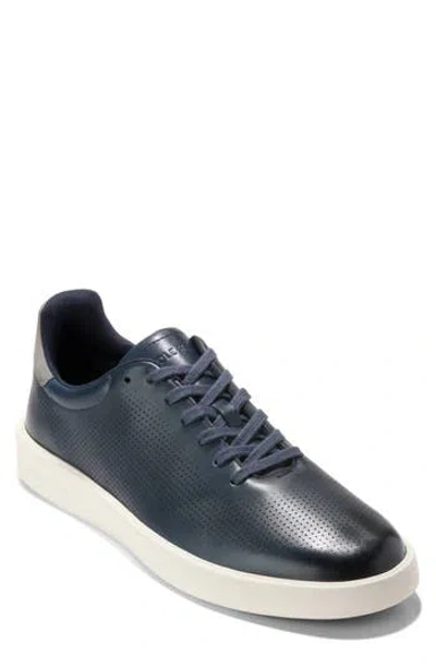 Cole Haan Grand Crosscourt Daily Laser Sneaker In Navy Blazer/sea Stone