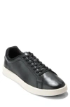 Cole Haan Leather Cap Toe Low-top Sneakers In Black/ivory
