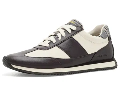 Cole Haan Grand Crosscourt Davie Runners Women's Shoes Dark Chocolate/ivory/classic Plaid Textile Leather: 5.5