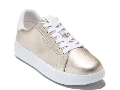 Cole Haan Grand Crosscourt Joy Platform Sneaker In Silver