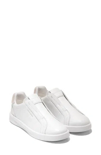 Cole Haan Grand Crosscourt Luxe Slip-on Sneaker In White
