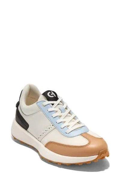 Cole Haan Grand Crosscourt Meadow Runner Sneaker In Ivory Mesh/leather/skyway