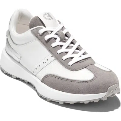 Cole Haan Grand Crosscourt Meadow Sneaker In White Mesh/grey Leather