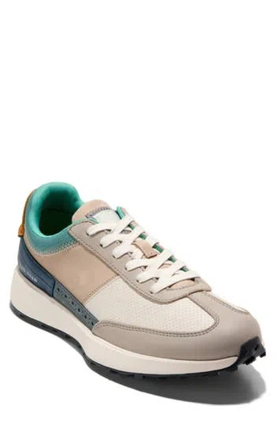 Cole Haan Grand Crosscourt Midtown Sneaker In Sesame/dove/ivory