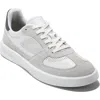 Cole Haan Grand Crosscourt Moder Sneaker In Microchip,gray Pinstripe,optic White