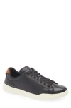Cole Haan Grand Crosscourt Perforated Sneaker In Black/british Tan/ivory