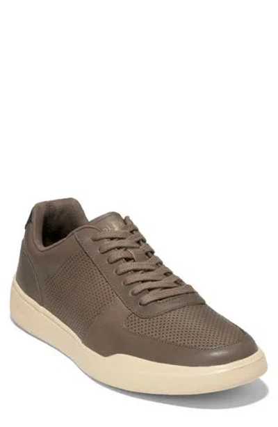 Cole Haan Grand Crosscourt Perforated Sneaker In Gray