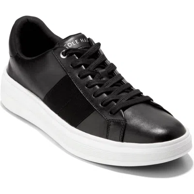 Cole Haan Grand Crosscourt Premier Sneaker In Black/white