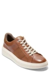 Cole Haan Grand Crosscourt Premier Sneaker In British Tan/golden T