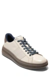 Cole Haan Grand Crosscourt Premier Sneaker In Silver Lining/truffle