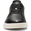 Cole Haan Grand Crosscourt Sneaker In Black/ancient Scroll/ivory
