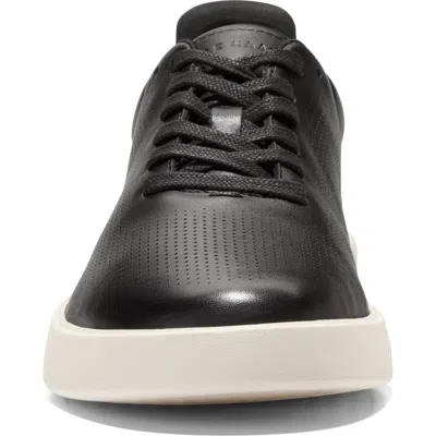 Cole Haan Grand Crosscourt Sneaker In Black/ancient Scroll/ivory