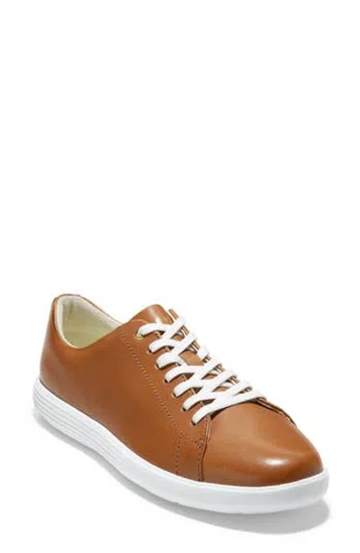 Cole Haan Grand Crosscourt Sneaker In Pecan Leather