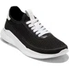 Cole Haan Grand Crosscourt Stitchlite Runox Sneaker In Black Knit/white