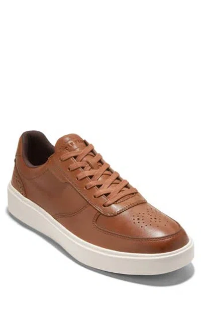 Cole Haan Grand+ Court - Tenis Para Hombre, Café Irlandés/Cuoio Oscuro/Pergamino Antiguo, 24.5 Cm