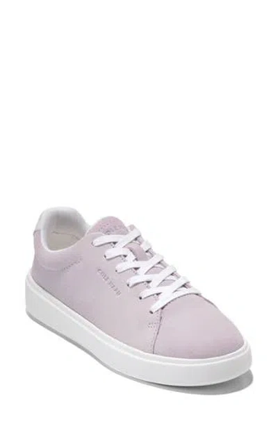 Cole Haan Grand Crosscourt Traveler Sneaker In Thistle Suede/white