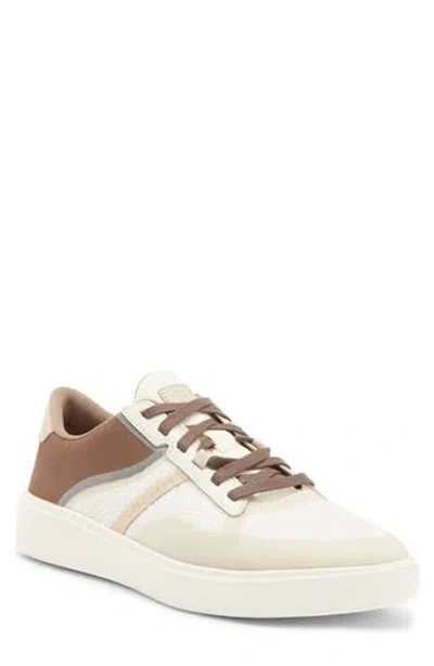 Cole Haan Grand Crosscourt Winner Sneaker In Ivory/lava/oxford Tan