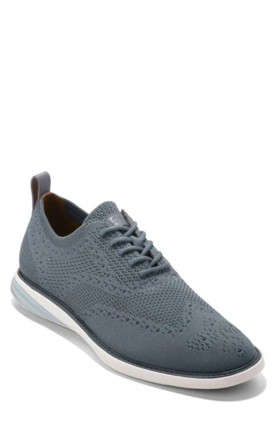 Cole Haan Grand Evolution Stitchlite Oxford In Stormy Weather/ Ivory/