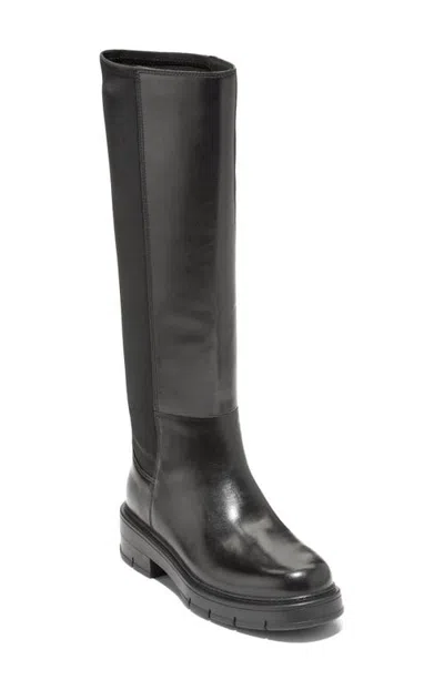 Cole Haan Grand Flex Fenella Waterproof Leather Knee High Boot In Animal Print