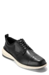 Cole Haan Grand Hurrion Cap Toe Derby In Black/ivory