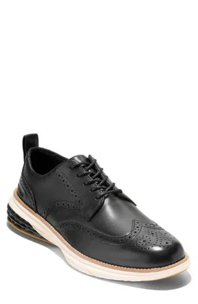 Cole Haan Grand Remix Wingtip Oxford Sneaker In Black