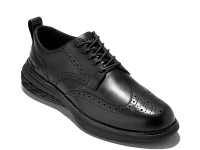 Cole Haan Grand Hurrion Wingtip Oxford In Black