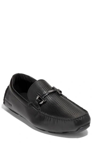 Cole Haan Men's Grand Laser Leather Loafers In Black