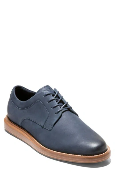 Cole Haan Grand Neoclassic Plain Toe Derby In Blue