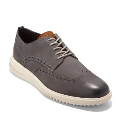 Cole Haan Grand+ Oxford Men's Chocolate Leather Wingtip Dress Shoes Zogg985 In Brown