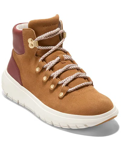 Cole Haan Grand Raelyn Suede Hiker Boot In Brown