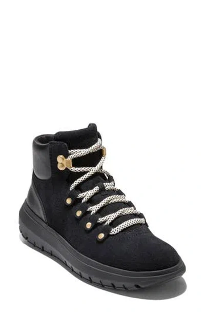 Cole Haan Grand Raelyn Waterproof Hiking Boot In Black