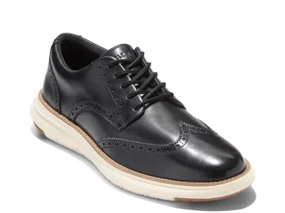 Cole Haan Grand Remix Wingtip Oxford Sneaker In Black
