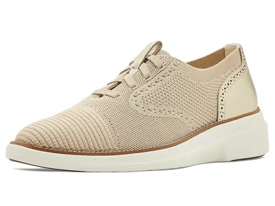 Cole Haan Grand Shadowlite Stitchlite Oxfords Women's Shoes Light Sesame Stitchlite/soft Gold Leather: 6 B - M In Brown