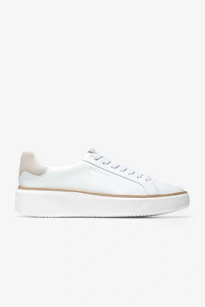 Cole Haan Grandprø Topspin Sneakers In White-dove