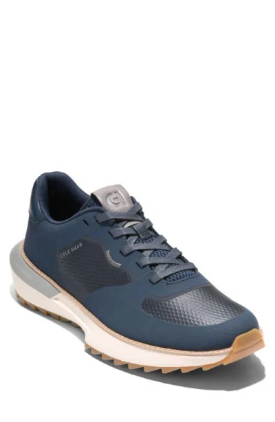 Cole Haan Grandpro Ashland Ii Golf Sneaker In Navy Blazer/titanium/ivory