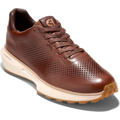 Cole Haan Grandpro Ashland Laser Perforated Sneaker In Cappuccino