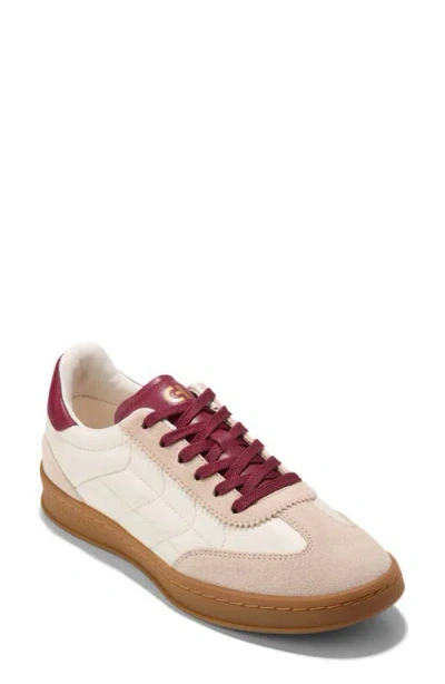 Cole Haan Grandpro Breakaway Sneaker In Ivory/oat Suede/black Cherry