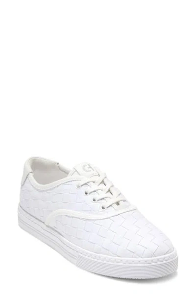 Cole Haan Grandpro Harbor Sneaker In White Woven Canvas